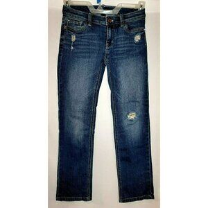 WHBM Crop Straight Leg Sequin Destressed Feel Beautiful Jean - Size 00